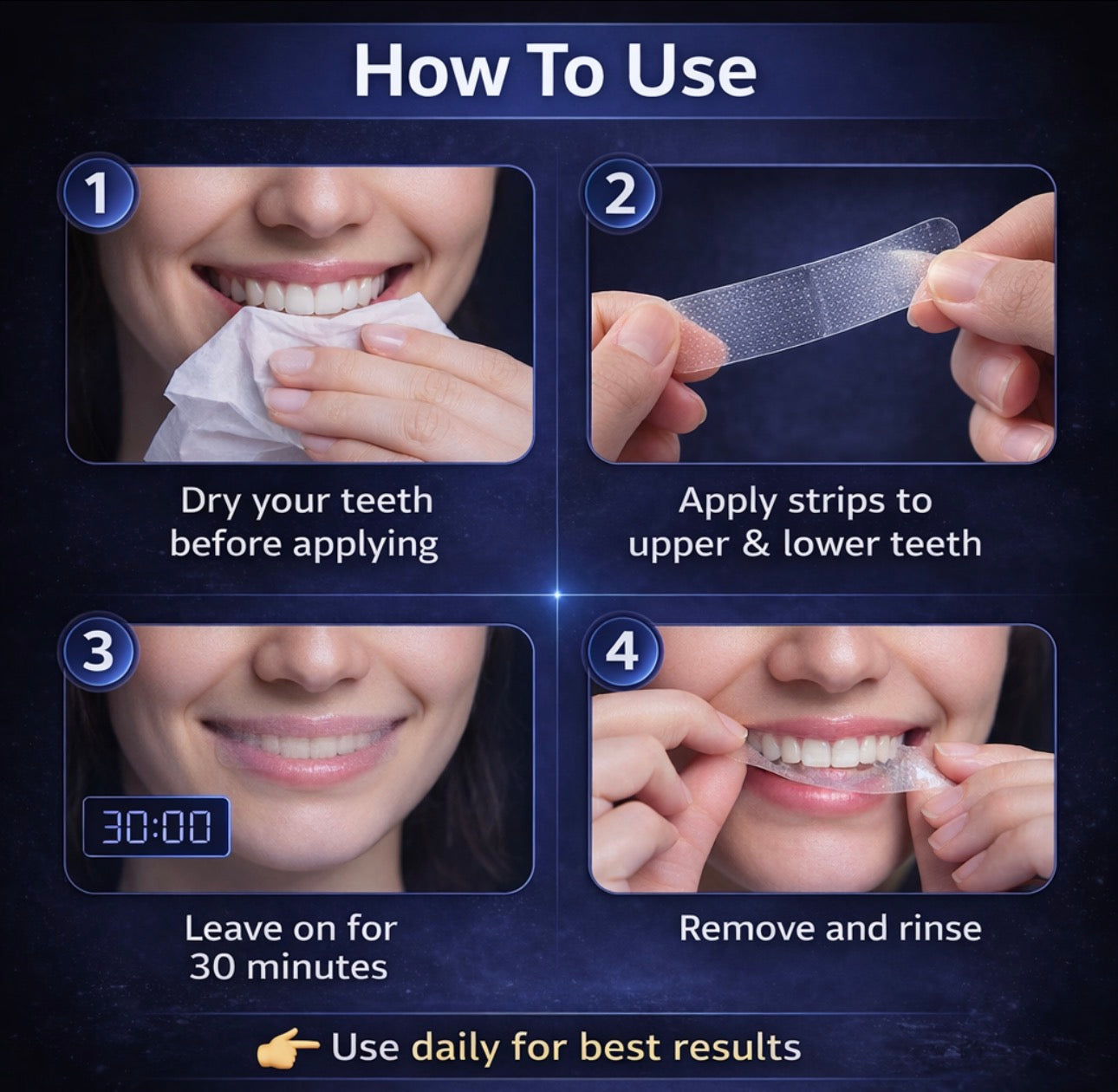 Dentivoo™ PAP Whitening Strips (28 Strips)