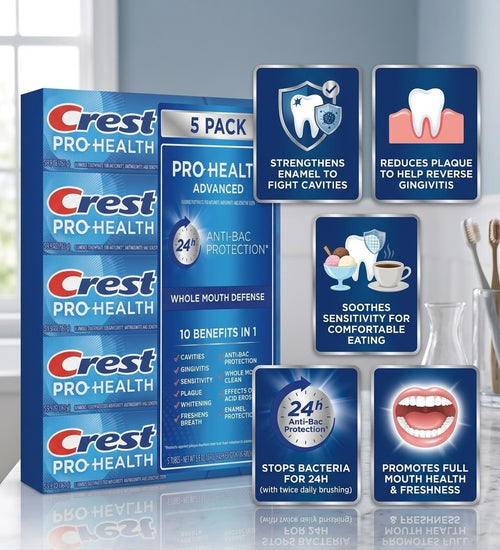 Crest Pro Health Advanced Toothpaste, 5.9 oz, 5-pack